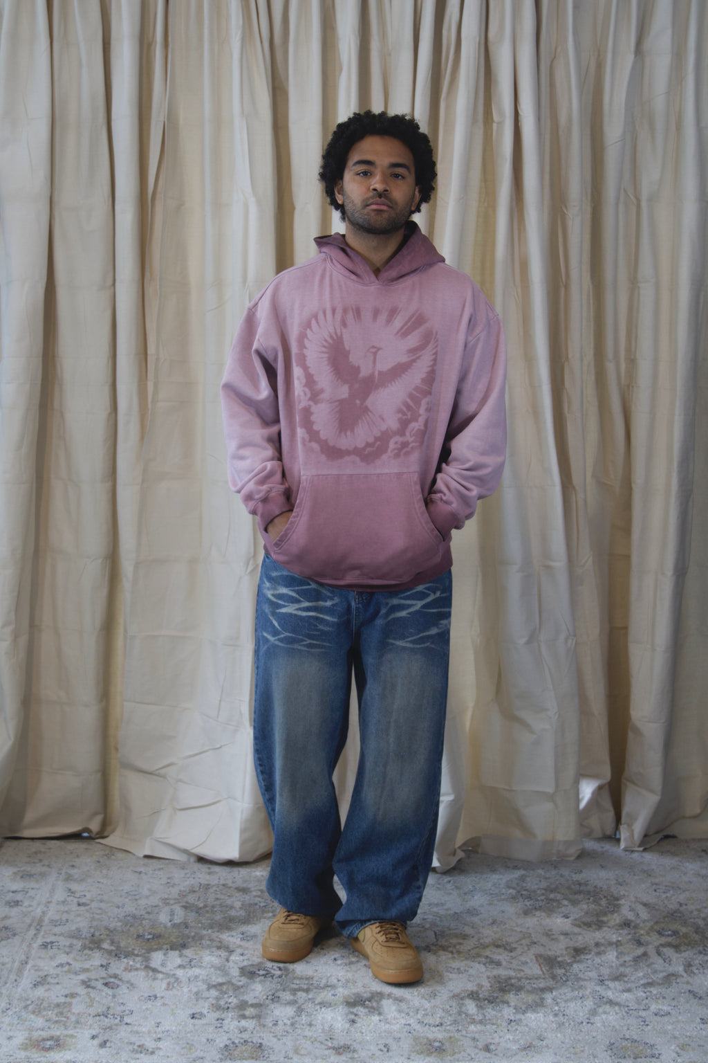 ‘Washed Rose’ Dove Hoodie