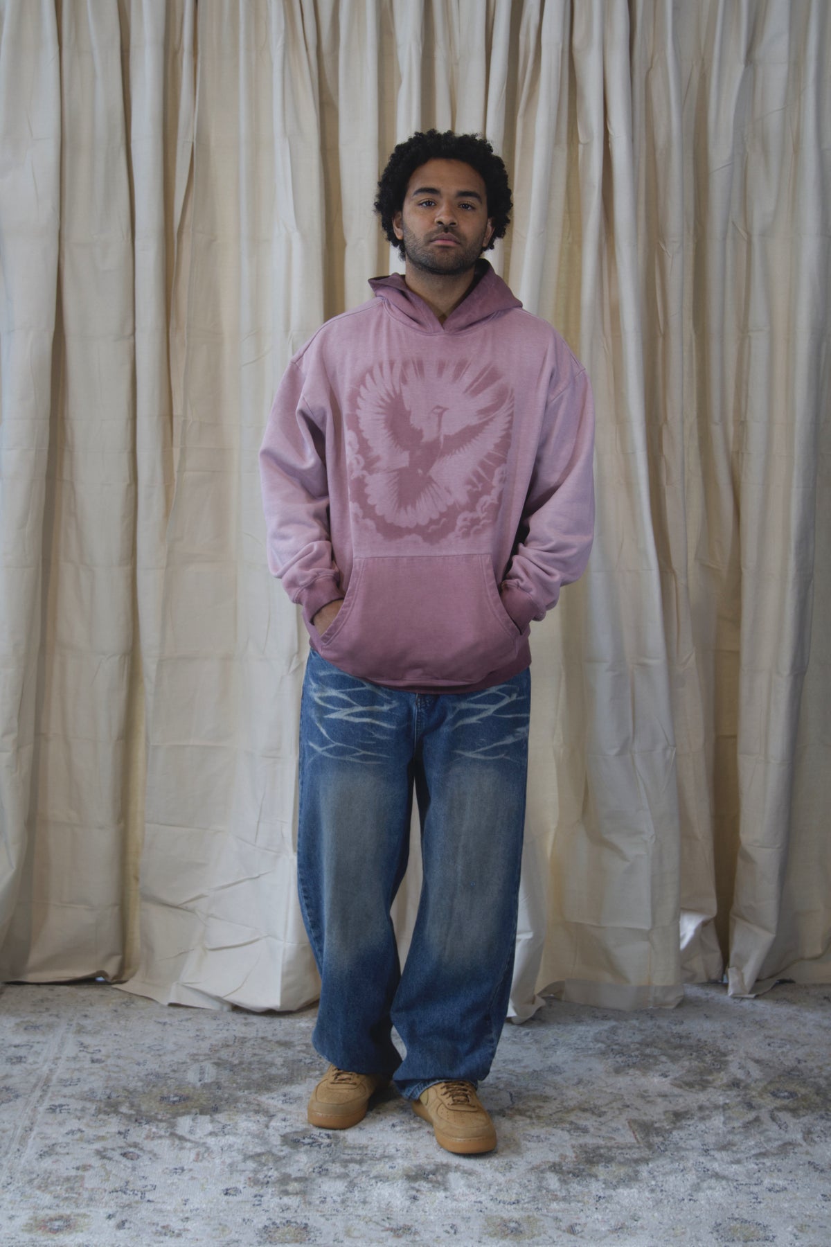 ‘Washed Rose’ Dove Hoodie