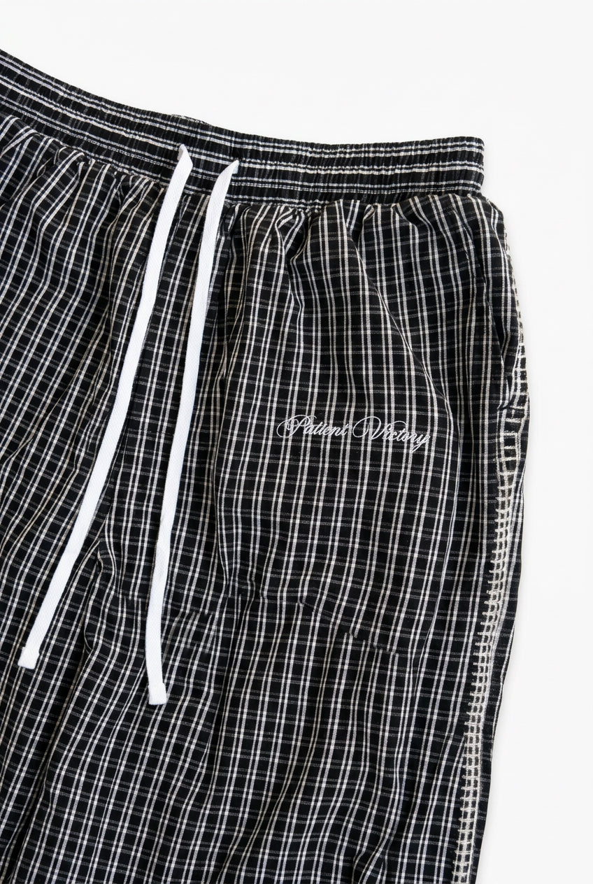 Black PV Plaid Shorts