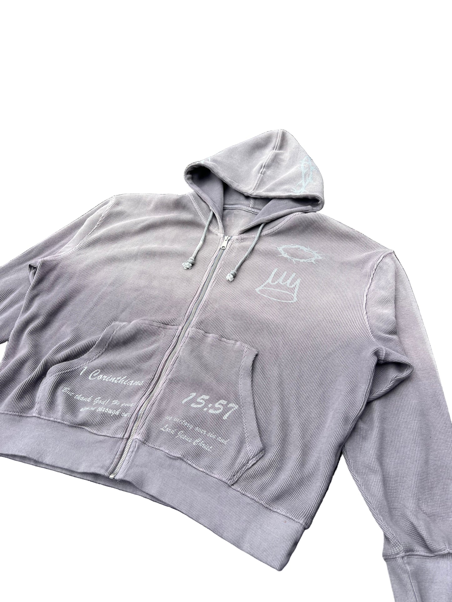 KoK Waffle Knit Zip Up