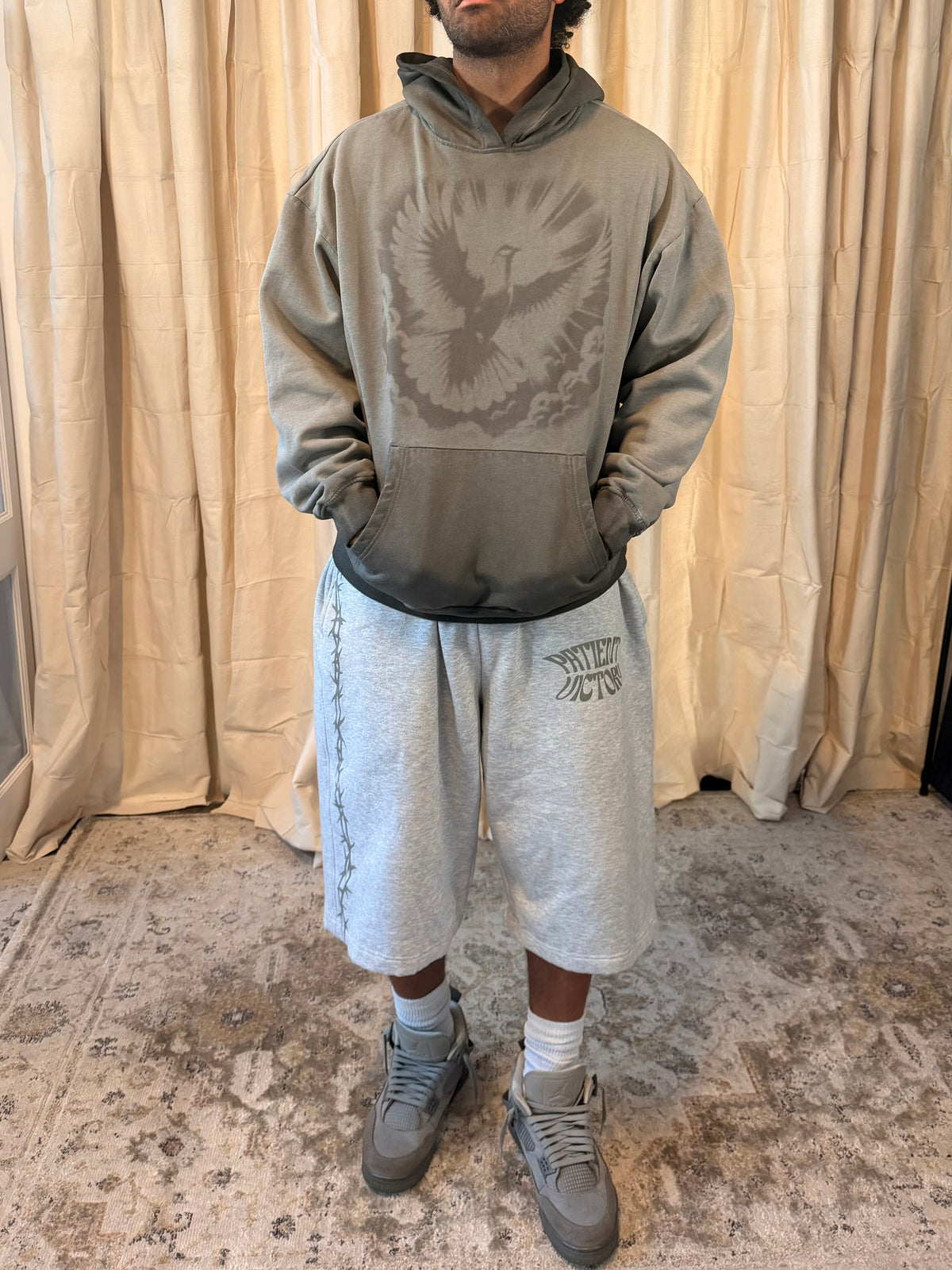 ‘Washed Stone’ Dove Hoodie